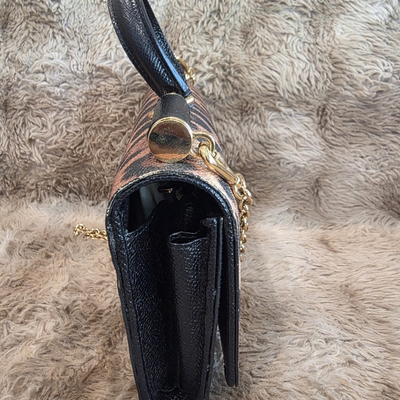 Dolce & Gabbana Miss Sicily leopard-print leather wallet on chain crossbody bag - Picture 3 of 4